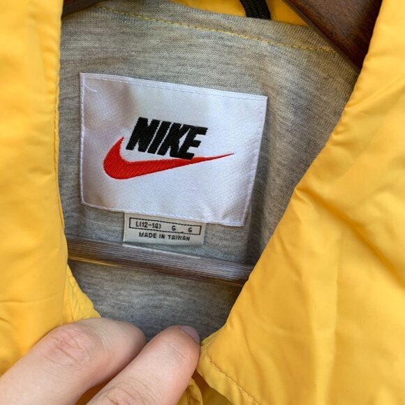 Vintage 90s Nike Jacket Yellow Large - Picture 6 of 7
